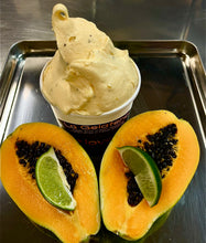 Load image into Gallery viewer, Hawaiian Papaya with Roasted Seeds and Lime Sorbetto