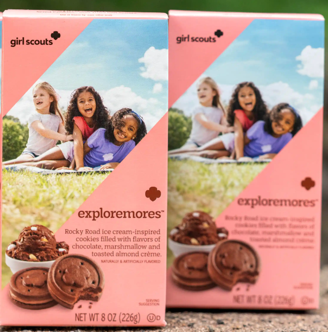 Girl Scout Exploremores Cookie Gelato – La Gelateria