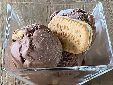 Rocky Road & S'mores Girl Scout Cookies Gelato